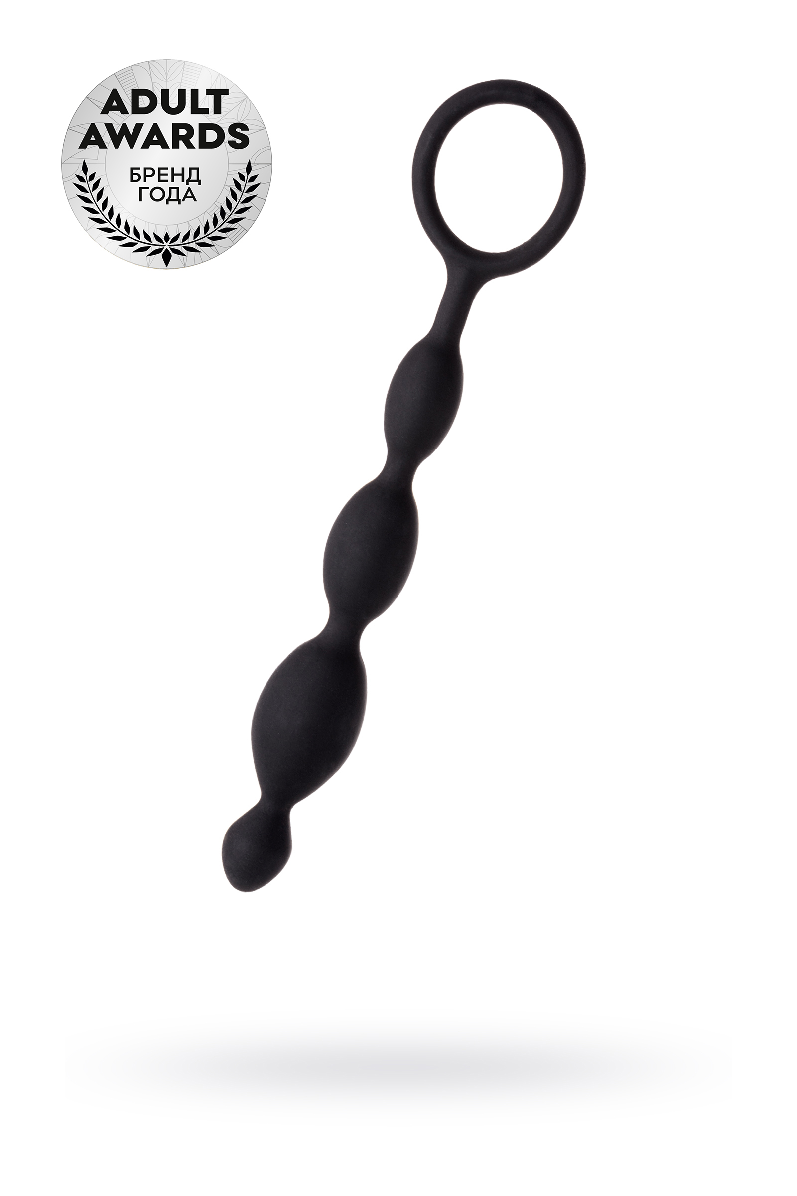 Цепочка анальная TOYFA A-Toys, черная, 13,7 см, Ø 2,3