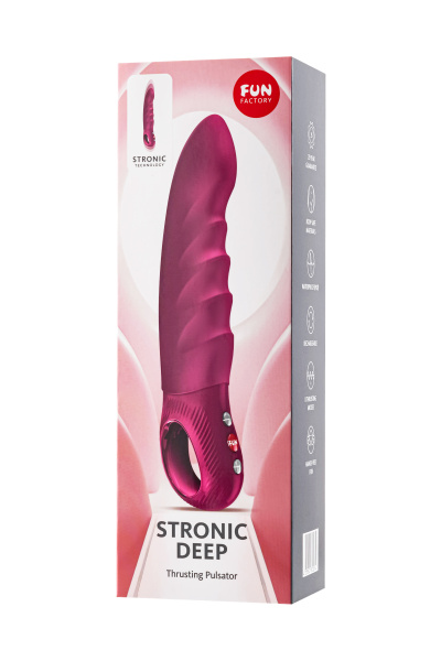 Пульсатор Fun Factory STRONIC Deep, силикон, бордовый