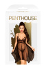 Комбинация Naughty doll PENTHOUSE, черный, M/L