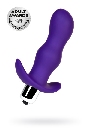 Втулка анальная с вибрацией TOYFA A-Toys, фиолетовая, 11,2 см, Ø 2,7