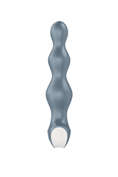 Анальная виброелочка Satisfyer Lolli-Plug 2 Satisfyer, силикон, серый, 11 см