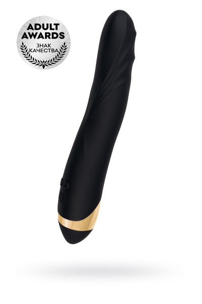 Вибратор  WANAME D-SPLASH STORM, силикон, черный, 22,5 см