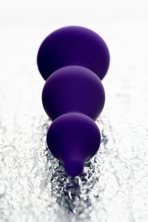 Анальная втулка  TODO BY TOYFA SHOLT, силикон, фиолетовая, 10 см, Ø 3 см