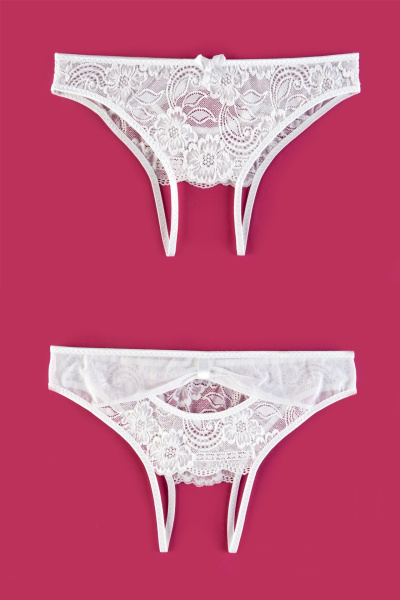 Трусики  эротические со вставкой стрейч-сетки (50-52)