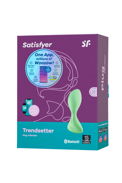 Анальная вибровтулка Satisfyer Trendsetter, зеленая