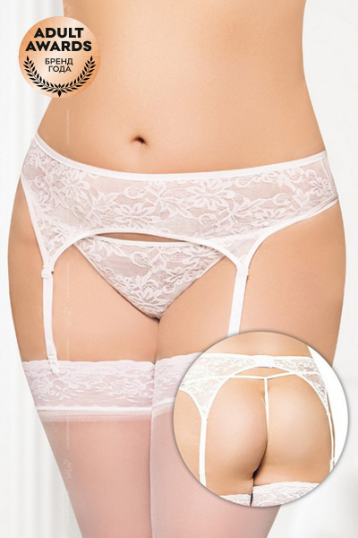 Пояс для чулок и стринги кружевные 