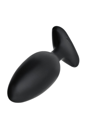 Анальная втулка Lovense Hush 2 (M), силикон, черная, 12,1 см