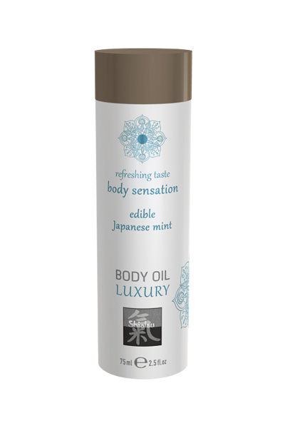 Съедобное масло для тела Японская мята, 75 мл.
