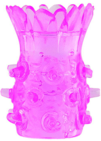 Насадка рельефная TOYFA, TPE, розовый, 5 см