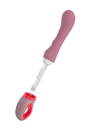 Вибратор Flovetta ROSE, силикон, розовый, 19 см