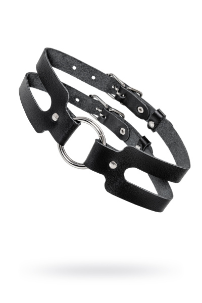 Чокер-ошейник Pecado BDSM, из двух ремешков, чёрный