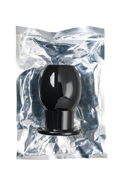 Анальная втулка TOYFA Basic L, TPE, чёрная, 7,5 см