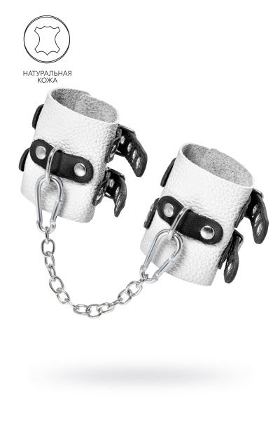 Наручники Pecado BDSM с двумя ремешками с люверсами,мягкие