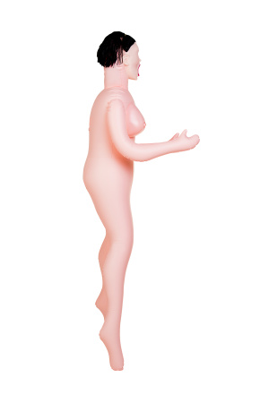 Кукла надувная TOYFA Dolls-X, SCARLETT, брюнетка,с тремя отверстиями, кибер вставка, вагина-анус