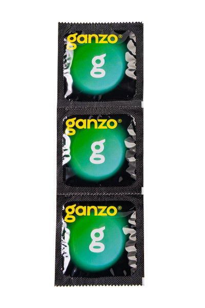 Презервативы Ganzo, ultra thin, супер тонкие, латекс,18 см, 5,2 см, 12 шт.