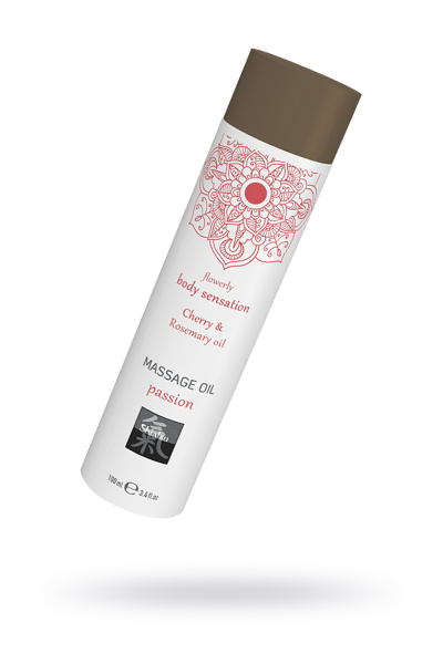 Массажное масло passion - Вишня и масло розмарина, 100 мл.