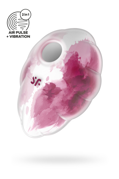 Вакуумный стимулятор клитора Satisfyer Cloud Dancer, силикон, красный