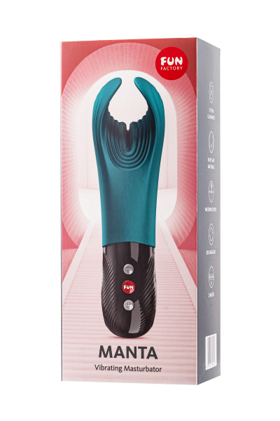 Вибромастурбатор Fun Factory MANTA, силикон, зеленый, 16 см