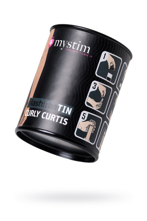Яйцо-мастурбатор Mystim Masturbatin Curly Curtis , белый, 4.5 см