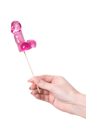 Леденец Sosuчki, «Пенис Irish Cream», средний, розовый, 80гр