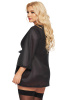 Пеньюар SoftLine Collection Ramona, черный, XL
