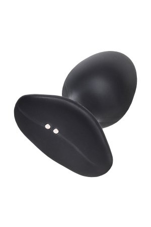 Анальная втулка Lovense Hush 2 (L), силикон, черная, 12,1 см