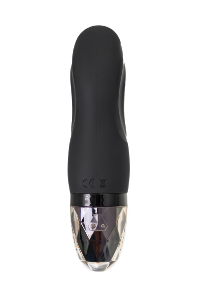 Вибратор Mystim Hop Hop Bob с электростимуляцией, силикон, черный, 16,5 см