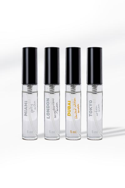 Сет феромонов  для мужчин из 4 ароматов по 5 мл.