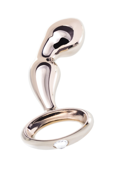 Анальная втулка  TOYFA Metall, Серебристая, 8,5 см, Ø 3,5