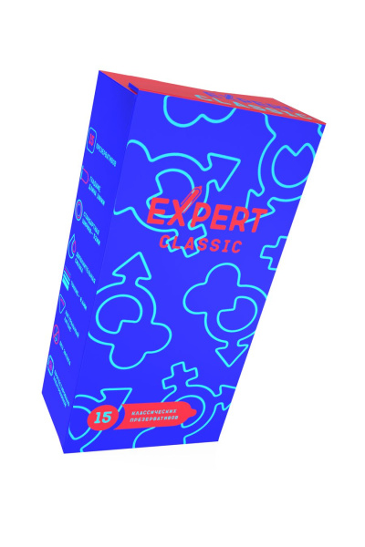 Презервативы EXPERT Classic, классические, 15 шт