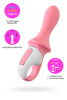 Нереалистичный вибратор Satisfyer Air Pump Booty 5, розовый, 15 см