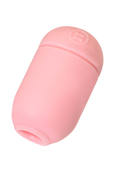 Яйцо-мастурбатор Capsule 01 RING, TPE, розовый, 8 см (в зиплоке)