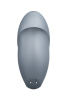 Вибромассажер Satisfyer Tap & Climax 1, силикон, серо-голубой, 11 см