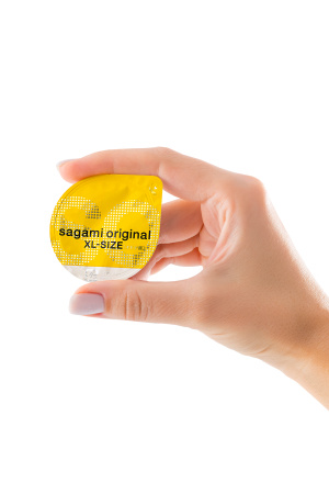 Презервативы Sagami, original 0.02, полиуретан, ультратонкие, EXTRA LARGE, 12 шт.