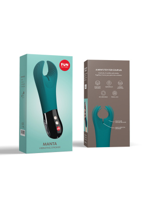 Вибромастурбатор Fun  Factory   MANTA, силикон, зеленый, 16 см