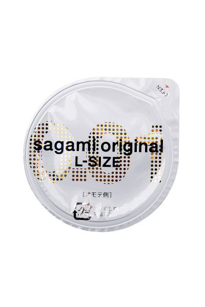 Презервативы Sagami, original 0.01, полиуретан, LARGE, 2 шт.
