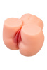 Мастурбатор реалистичный в форме попки, с 2 любовными входами, ТPE, телесный, 3,1 кг (в белой коробк