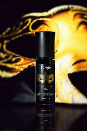 Комплект для эротического массажа  Orgie Pear Lust Massage (силиконовый массажный гель + жемчужное ожерелье), 30 мл